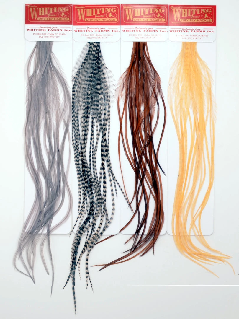 Whiting Farms - 100 Pack Saddle Hackles Dry Fly Packs 1 Whiting Farms - 100 Pack Saddle Hackles Dry Fly Packs