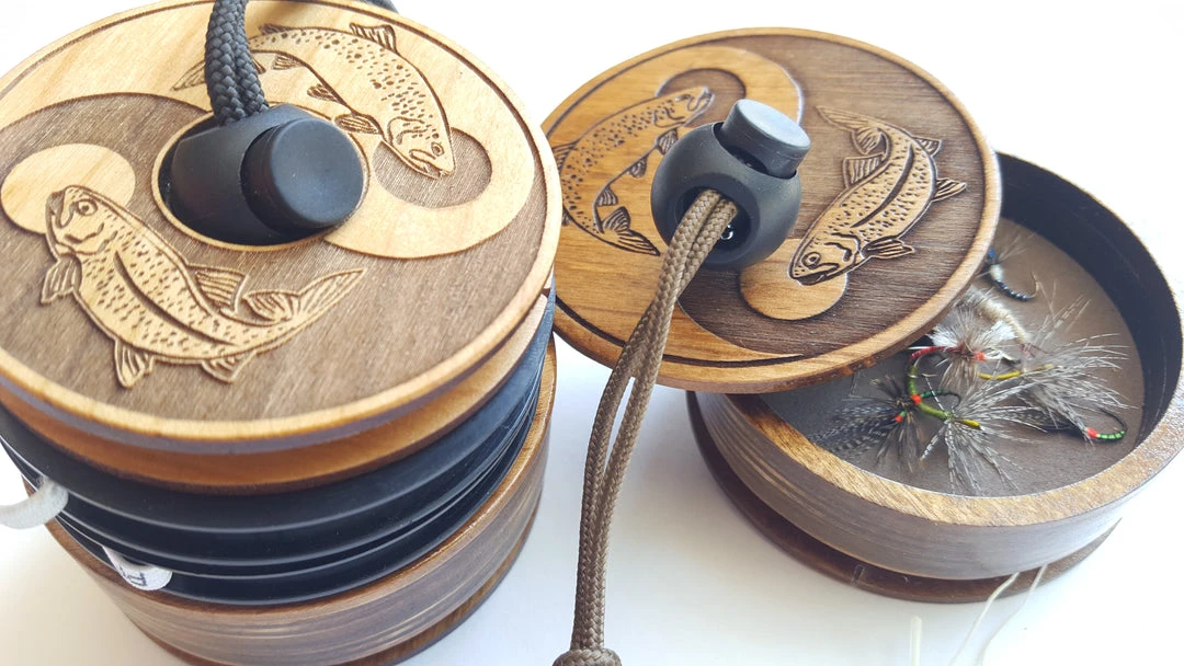 Zen Tenkara - Spoolbox Fly Box And Line Holder 1 Zen Tenkara - Spoolbox Fly Box And Line Holder