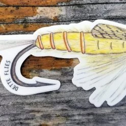 Dette Flies Yellow Stone Nymph Fly Sticker Misc.