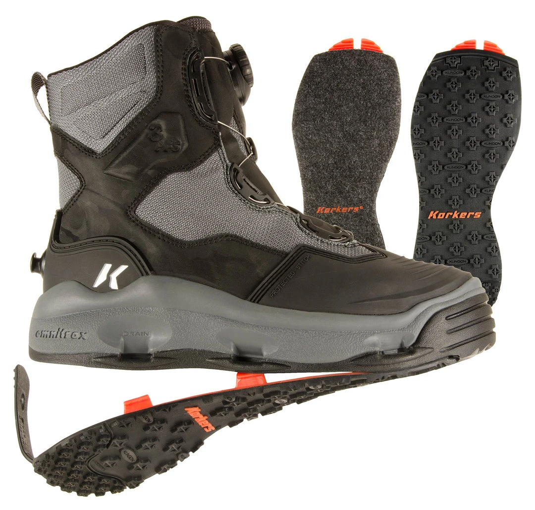 Korkers Darkhorse Wading Boot Boots 1 Korkers Darkhorse Wading Boot Boots