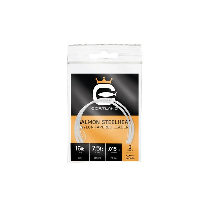 Cortland Salmon Steelhead Nylon Tapered Leaders 1 Cortland Salmon Steelhead Nylon Tapered Leaders