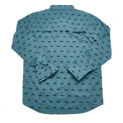 Clearance & Sales 25% Off - Rep Your Water Side Channel Fishing Shirt - Trout Print