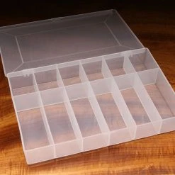 Hareline - 12 Compartment Box - 6 Small 6 Large Fly Boxes