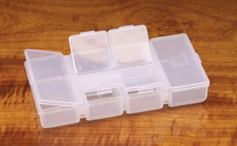 Fly Boxes Hareline - Flip Cap - 4 Small 2 Long Compartment Box 1 Fly Boxes Hareline - Flip Cap - 4 Small 2 Long Compartment Box
