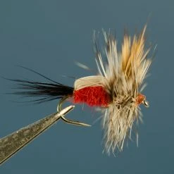 Dette Flies Traditional Dries Humpy - Red