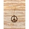 Faire Universal Ironworks | Rustic Peace Symbol Ornament