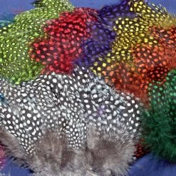 Hareline Strung Guinea Fowl Feathers
